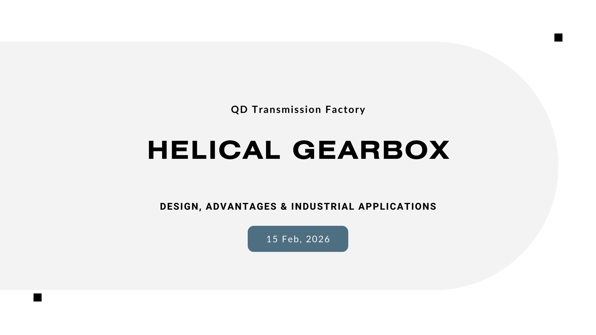 Industrial helical gearbox drive unit with motor for heavy duty applications