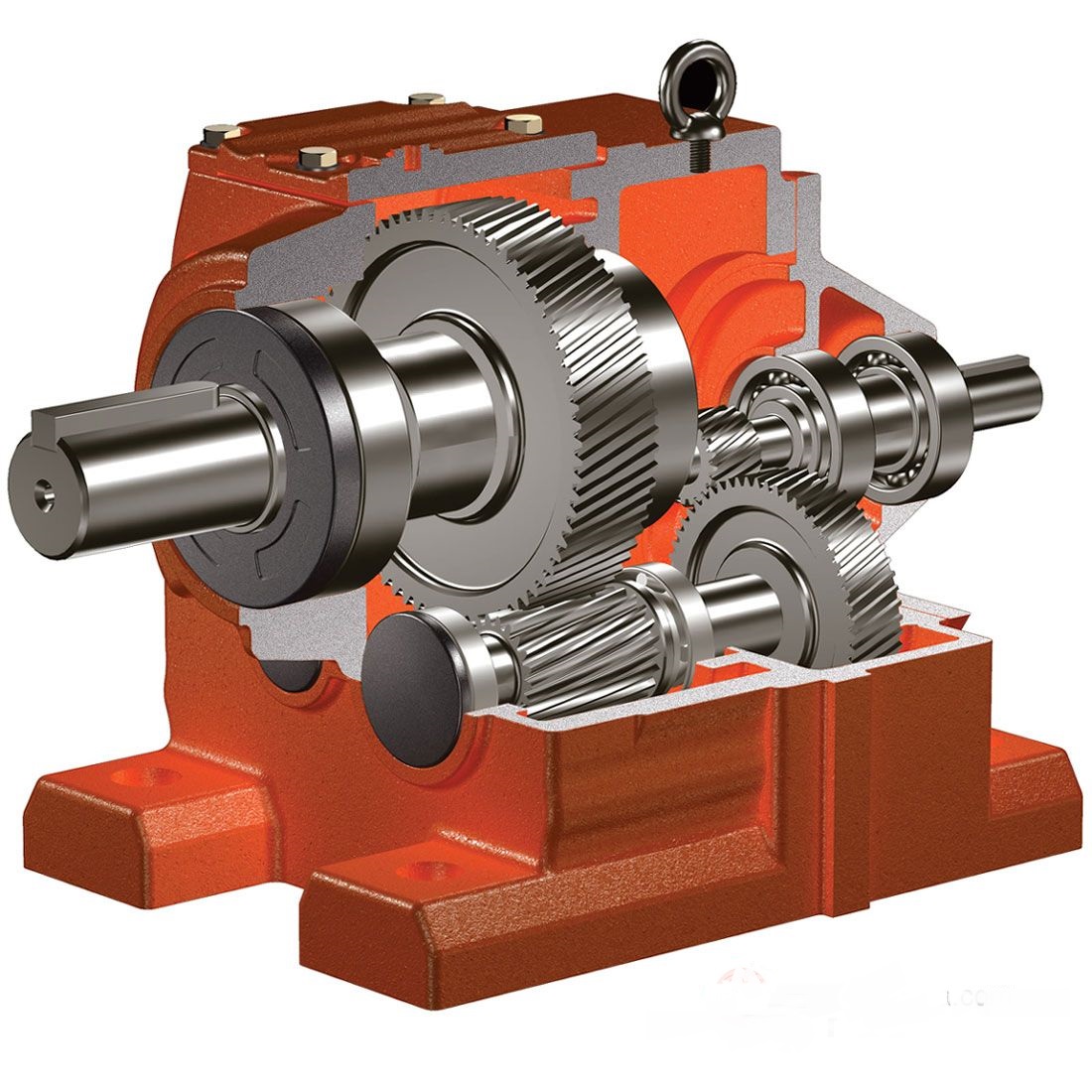 Helical Gearbox: Design, Advantages, and Applications 1 Industrial helical gearbox for industrial transmission systems
