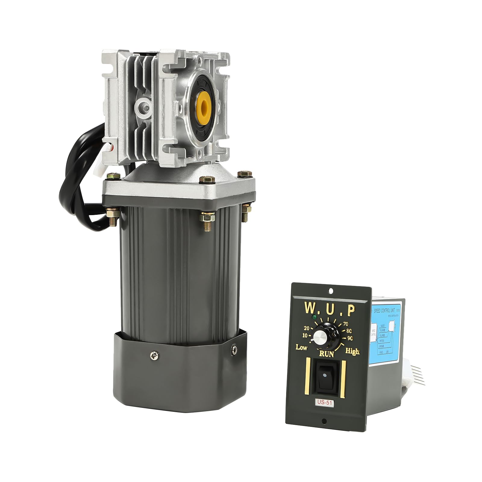 Industrial worm gearbox with high reduction ratio for lifting equipment