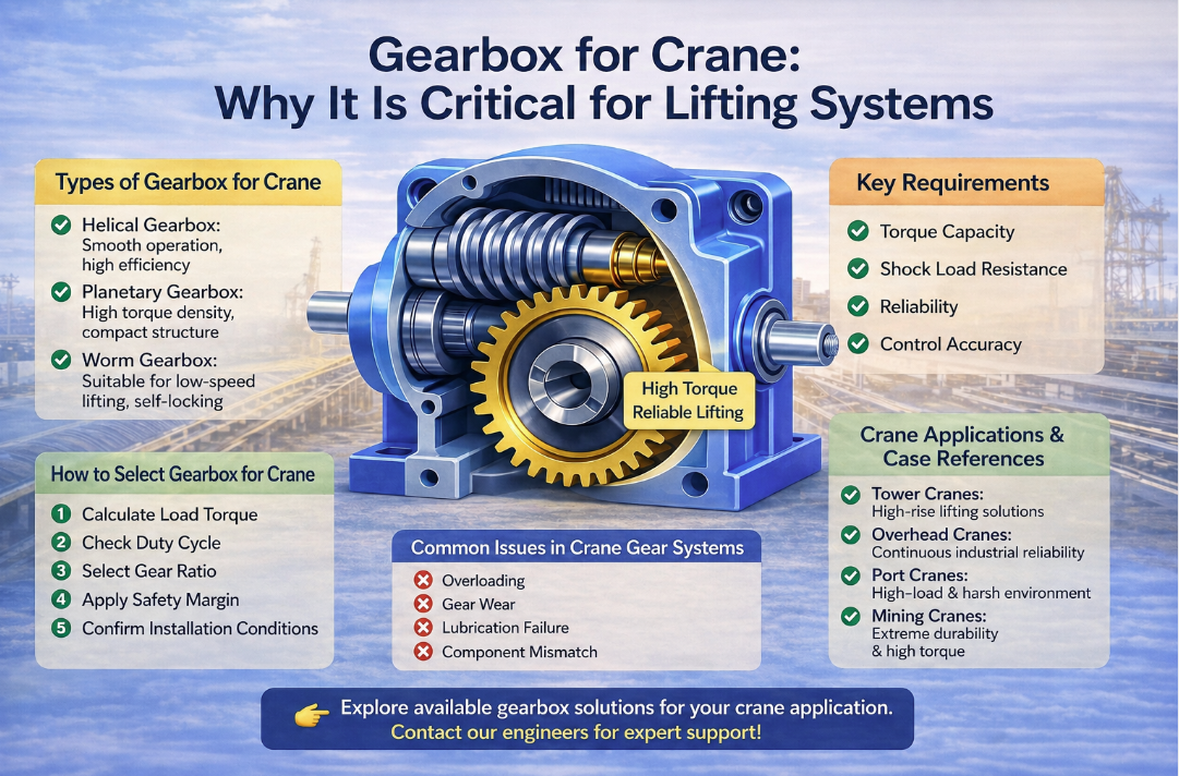 Gearbox for Crane: Why It Is Critical for Lifting Systems